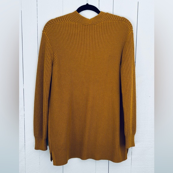 Madewell Nolan Ribbed Cardigan Open Front Sweater w/ Pockets - Picture 4 of 7